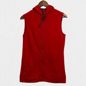Icebreaker women’s small vest. Merino Wool Red Hooded Vest Mid Layer
